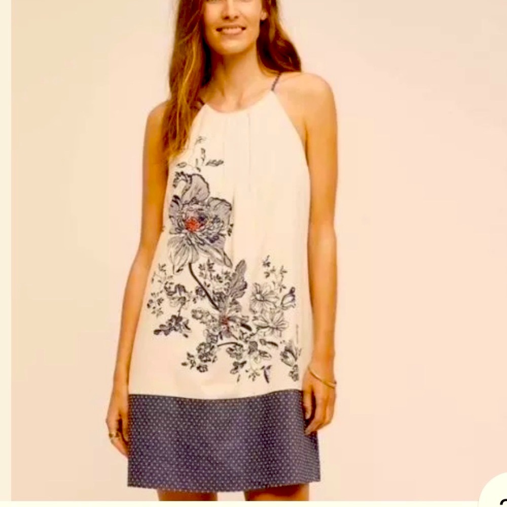 Anthropologie - Floreat Sava Silk Halter Dress